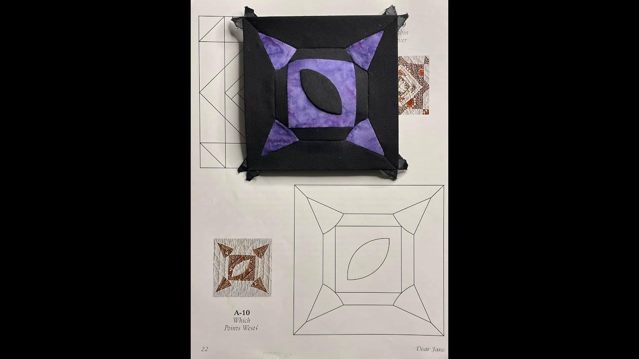 A10 Block Assembly - Dear Jane Goes EPP