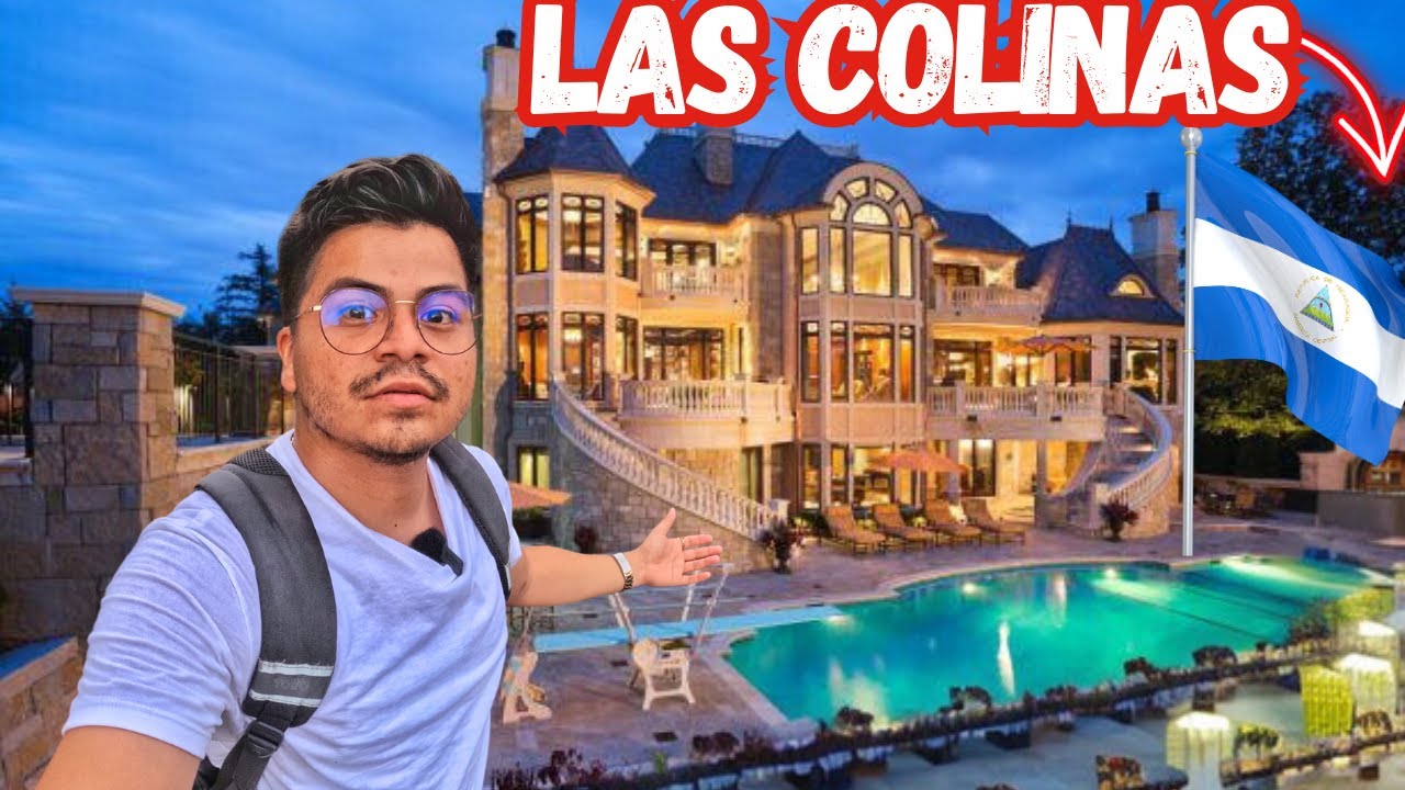 ASI es el Barrio de los MILLONARIOS en NICARAGUA 🇳🇮🤑 LAS COLINAS