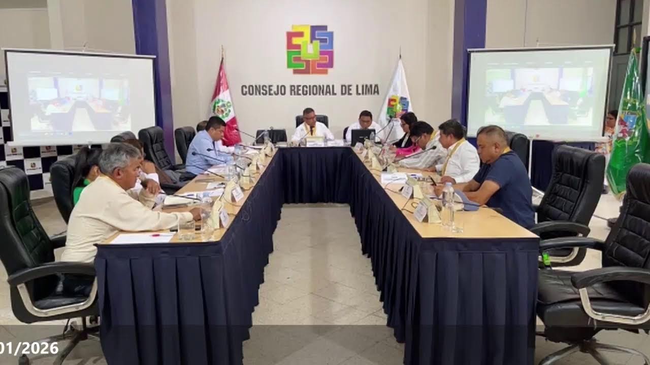🔴SESIÓN ORDINARIA DEL PLENO DEL CONSEJO REGIONAL DE LIMA - 15/01/2026