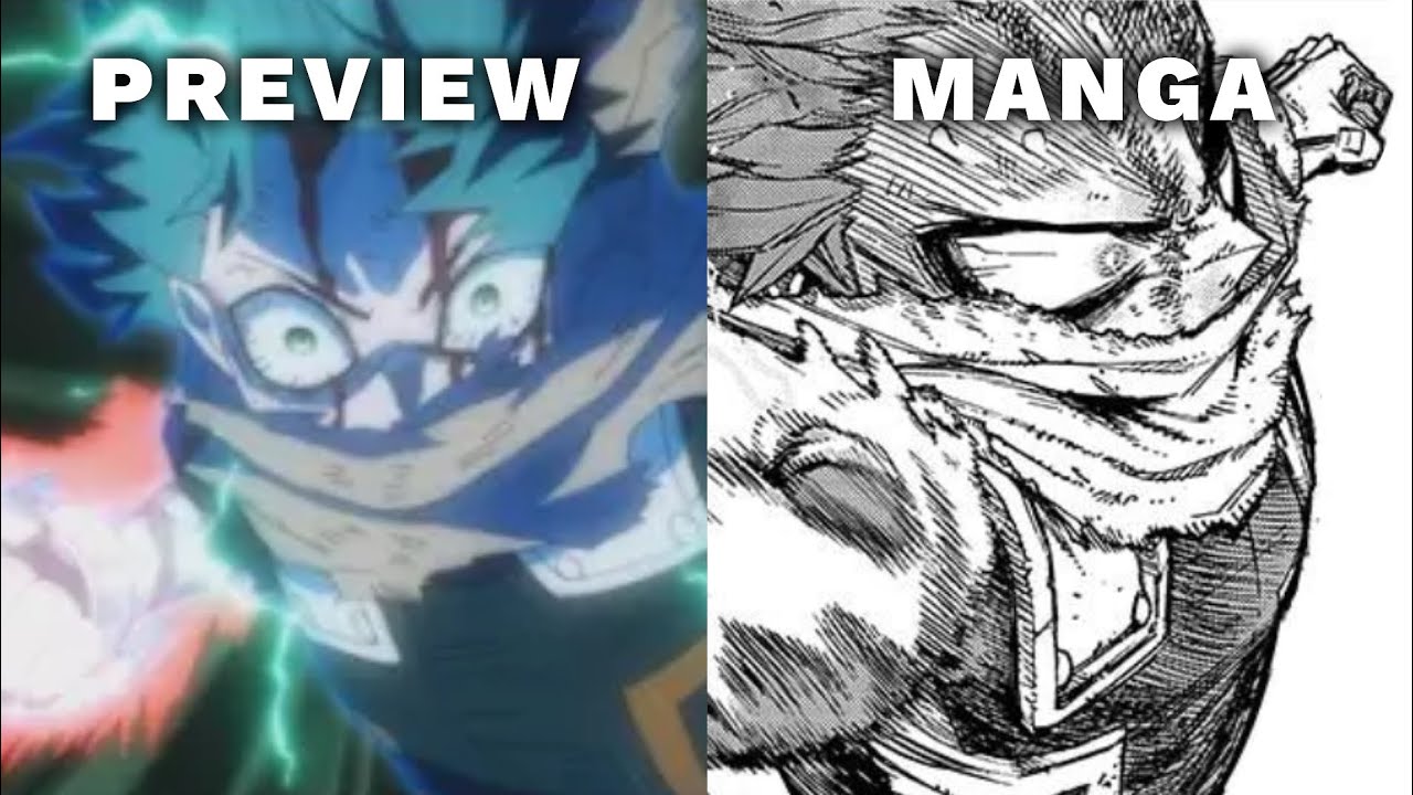 Preview VS Manga - My Hero Academia Final Season Episode 5