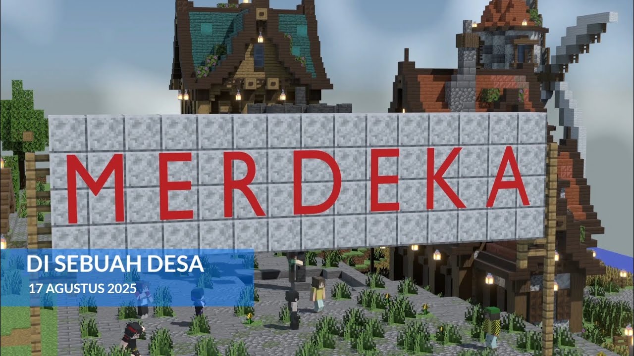 parody animasi trailer merah putih one for all versi Minecraft