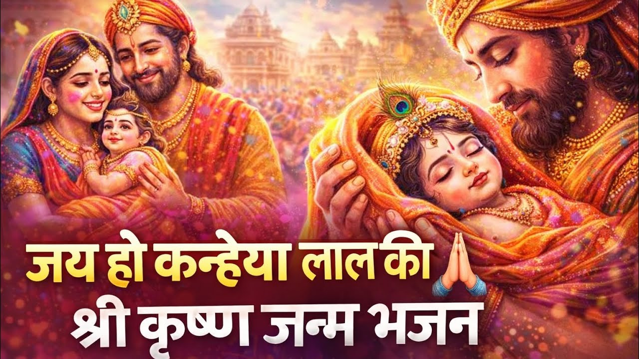जय हो कन्हैया लाल की 🙏 श्री कृष्ण जन्म भजन | मथुरा से गोकुल तक Janmashtami Special 
