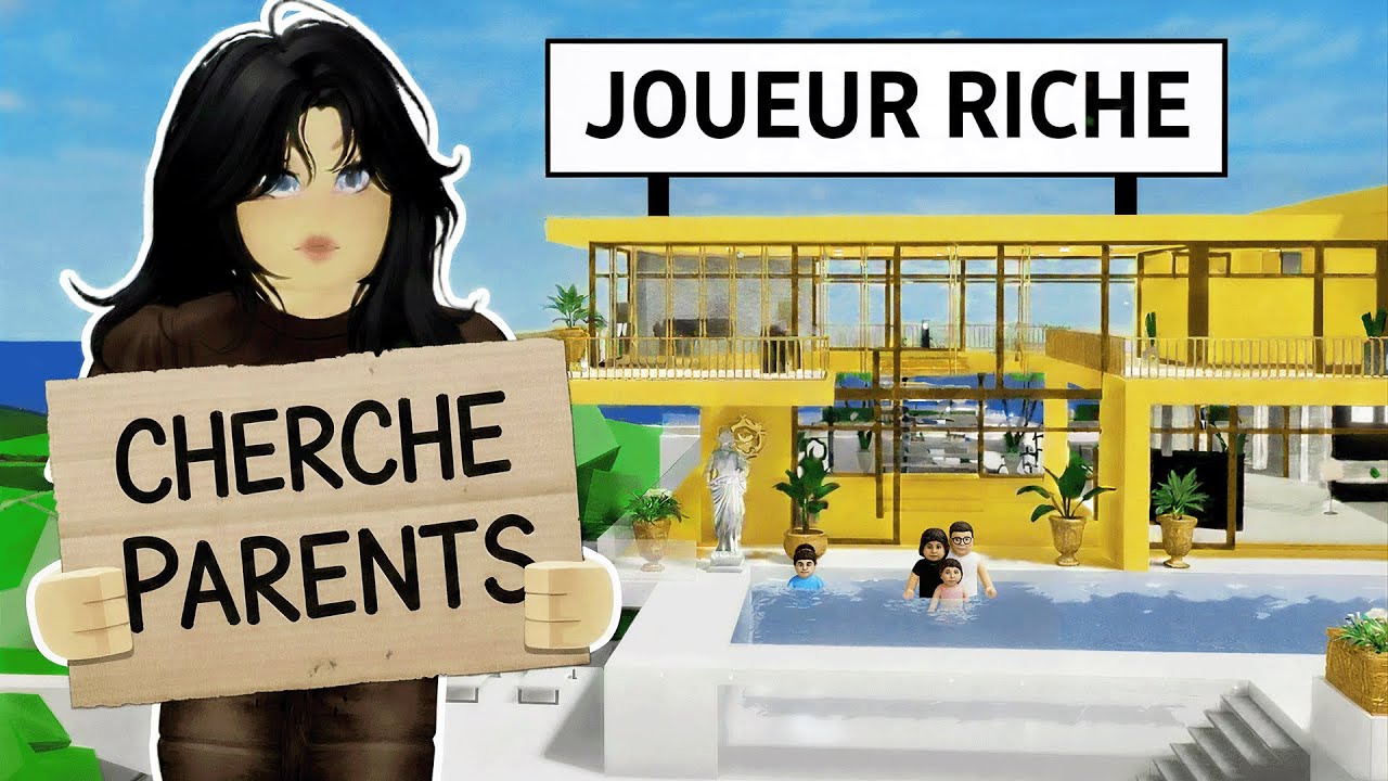 JE ME FAIS ADOPTER PAR DES JOUEURS RICHES SUR BROOKHAVEN ROBLOX !
