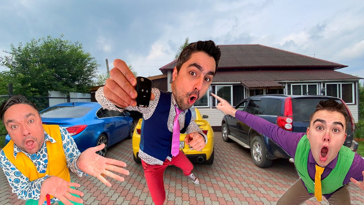 Mr. Joker in Hover VS Mr. Joe Older Stole Camaro VS Opel and Mr. Joe for kids