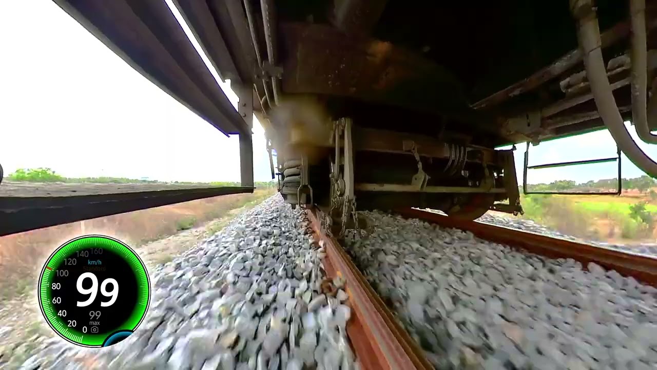DEMU train 0 to 100Km/H Raw Acceleration 🔥