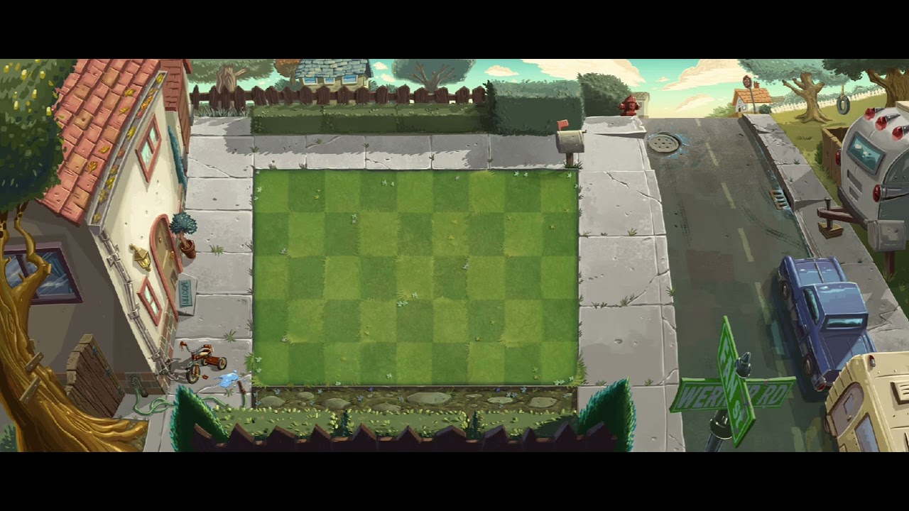plants vs zombies 2 zombotany front yard (FAKE?)
