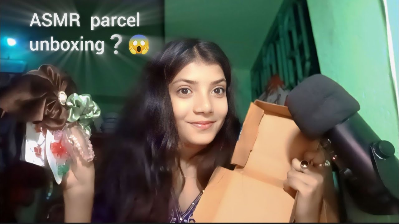 ASMR  parcel  unboxing❔😱  [ fast and aggressive ]