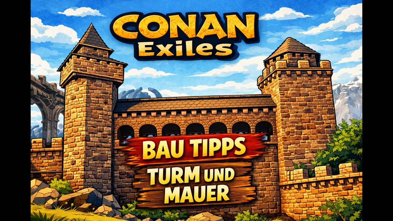Bau Tipps Turm und Mauer Conan Exiles #conanexiles #basebuilding #basebuilding #conanexilesdeutsch