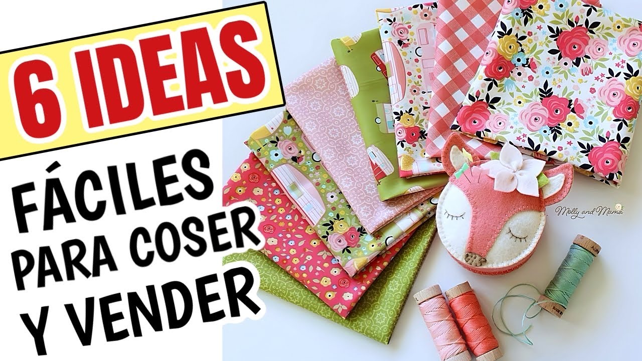 COSER PARA VENDER | 6 MANUALIDADES FÁCILES DE COSTURA CON RETAZOS DE TELA