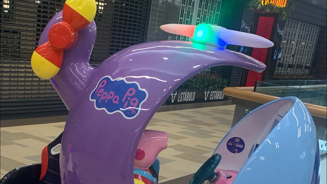 Memo park Peppa pig helicopter kiddie ride (mute?)