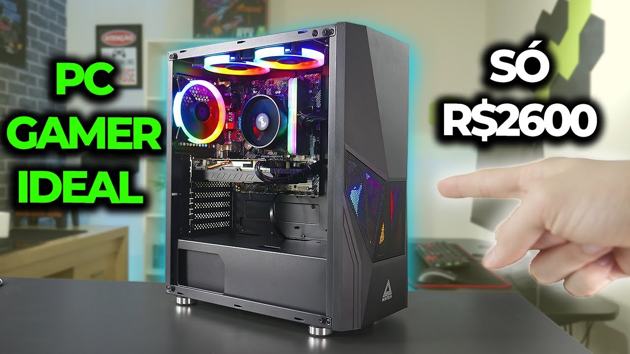 PC GAMER IDEAL POR R$2600, O MELHOR PARA MONTAR HOJE! RODA TUDO EM FULL HD (COM TESTES) - PC 02