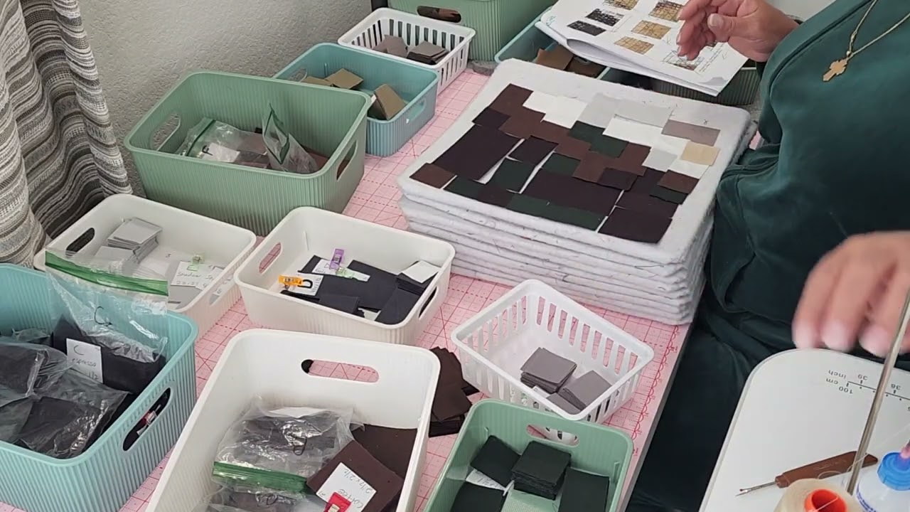 PIXEL QUILT Board Prep and Glue Basting