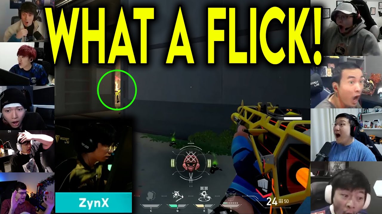 Valorant Streamers Reacts To GENG ZynX HITTING THE CRAZIEST FLICK Against GE In VCT