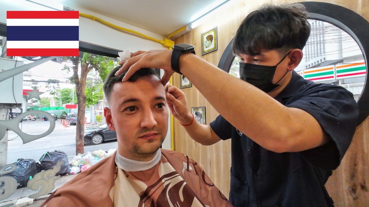 $10 Haircut In Bangkok, Thailand 🇹🇭