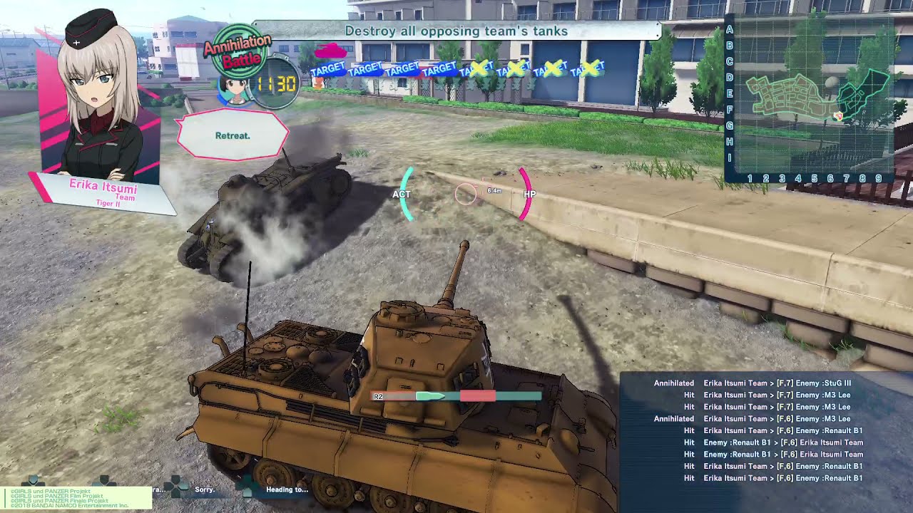 Girls und Panzer Dream Tank Match: Kuromorimine’s King Tiger takes on Ooarai!