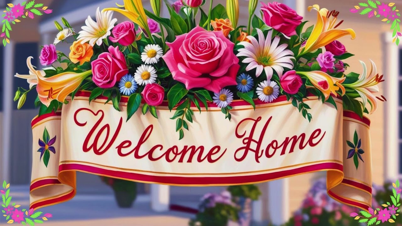Welcome Home Sign - TV Art - Wallpaper - Screensaver - Frame Art
