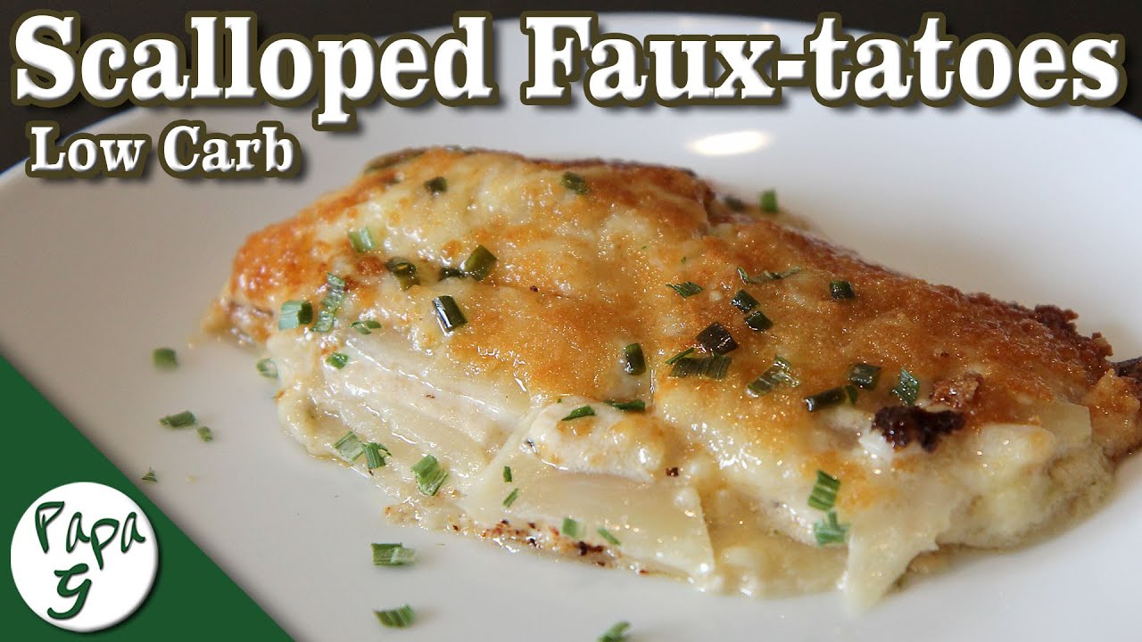 Scalloped Faux tatoes – Au Gratin Potatoes Replacement – Low Carb Keto Side Dish