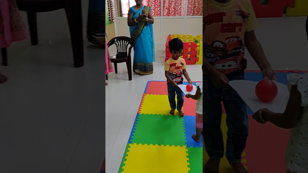 Ball Balancing Game For Nursery Students in Golden Kidz Play Way School...