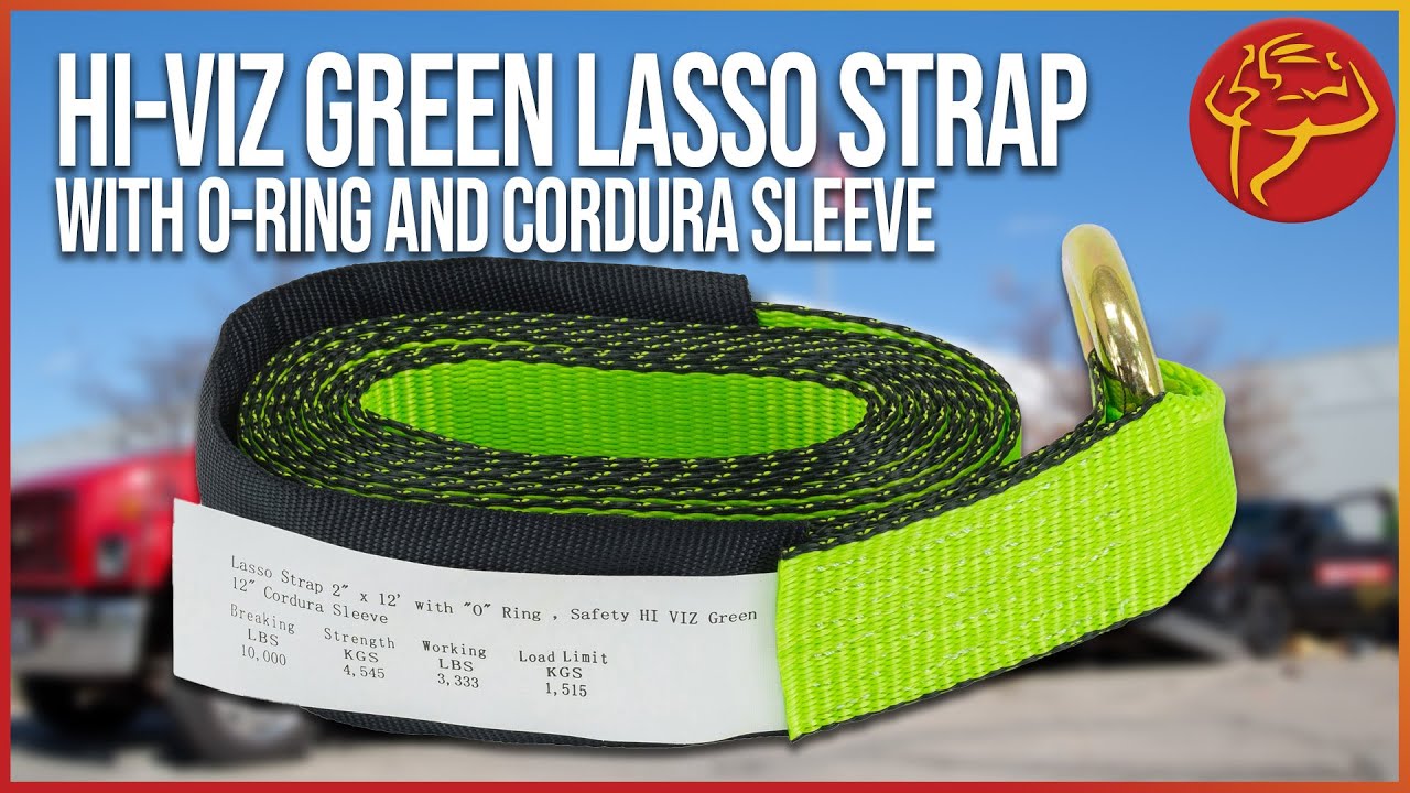 Tow Truckers Guide to Towing Equipment - Part 6 - HI VIZ Green Lasso Strap