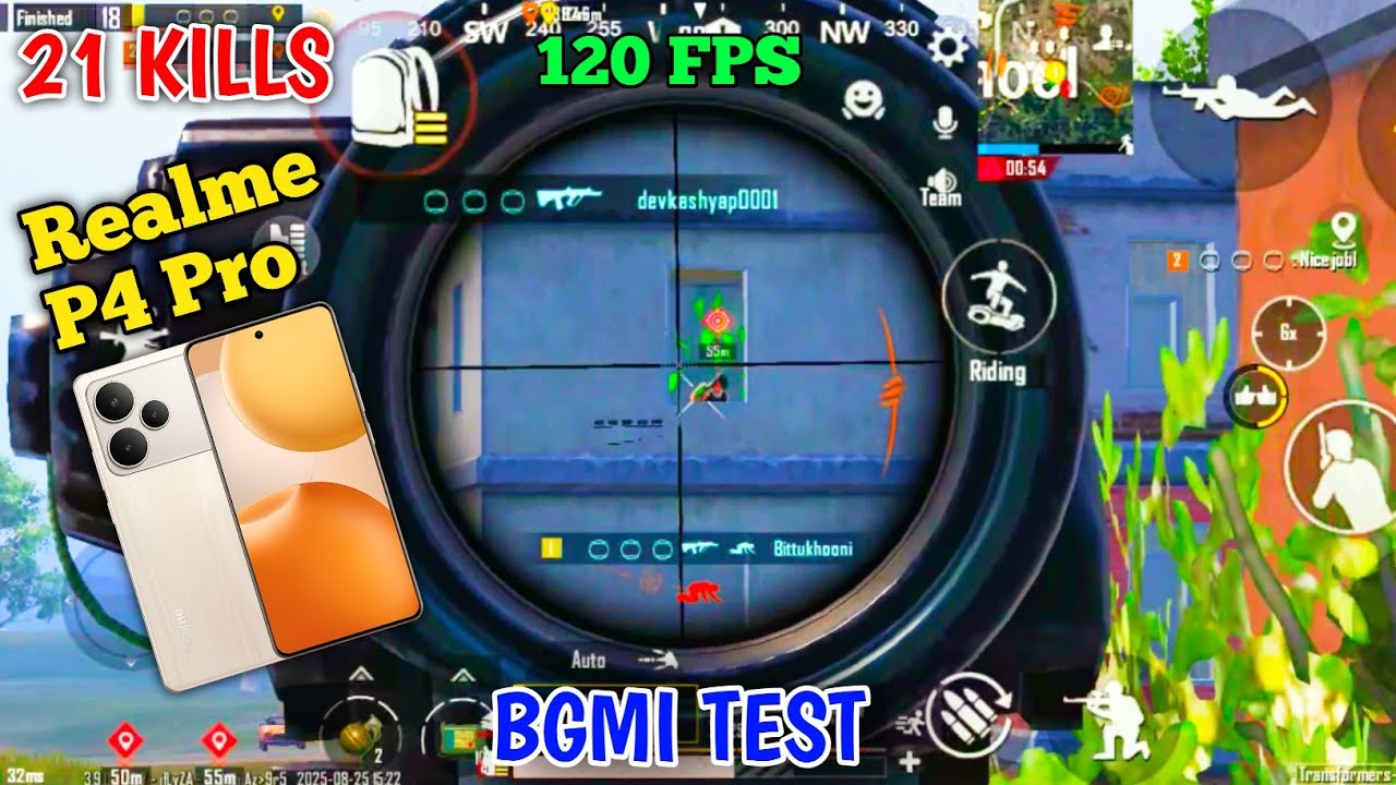 Realme P4 Pro BGMI 144FPS Test With FPS Meter ⚡ Heating, Gyro and Battery Test 