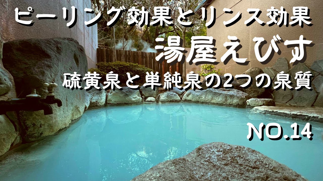 【九州温泉】湯屋えびす　大分県別府市　日帰りで楽しめる別府明礬温泉の名湯　白濁色の硫黄泉　別府観光　別府温泉　大分旅行　大分温泉　別府温泉めぐり　家族風呂　貸切風呂　貸切温泉　おんせん県おおいた