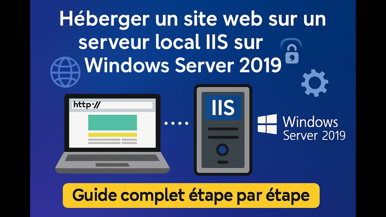 héberger site web sur un serveur local IIS sur windows server 2019