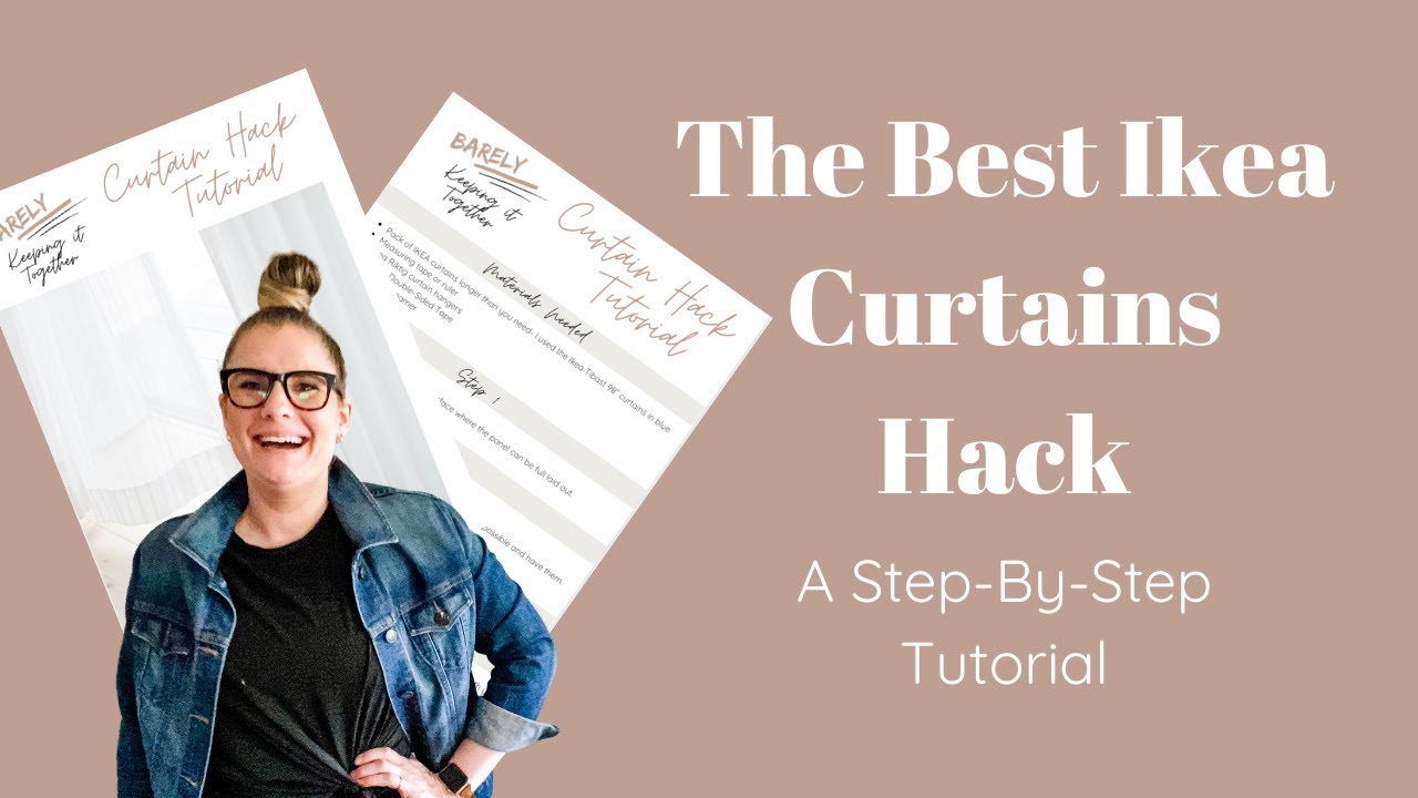 The Best Ikea Curtains Hack + a Step by Step Tutorial | How to Hem Curtains Without Sewing