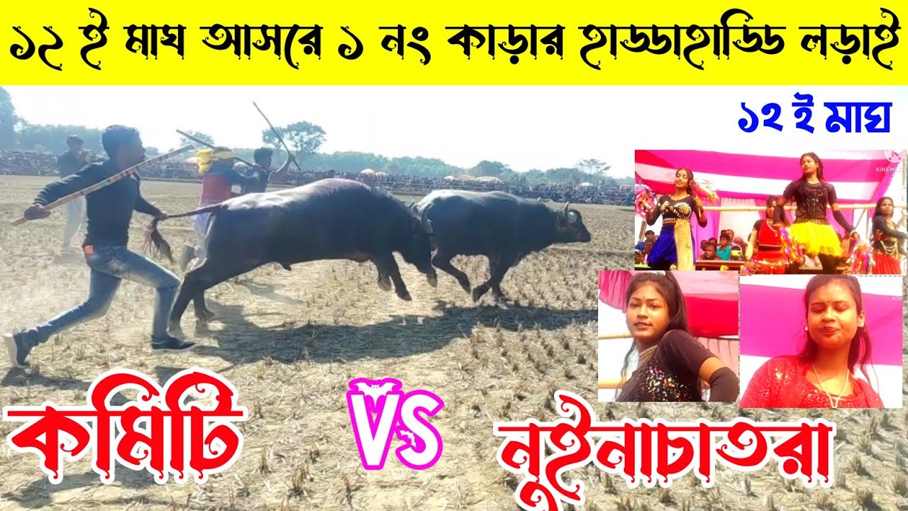১২ ই মাঘ আসরে ১ নং কাড়ার হাড্ডাহাড্ডি লড়াই(কমিটি VS নুইনাচাতরা)👈