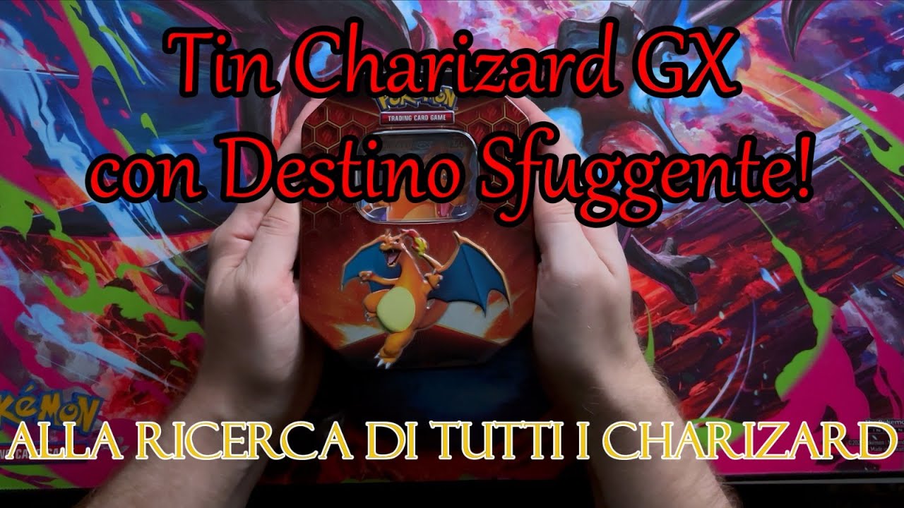 Assurdo! Apriamo l'artset di Destino Sfuggente in una tin di Charizard GX!
