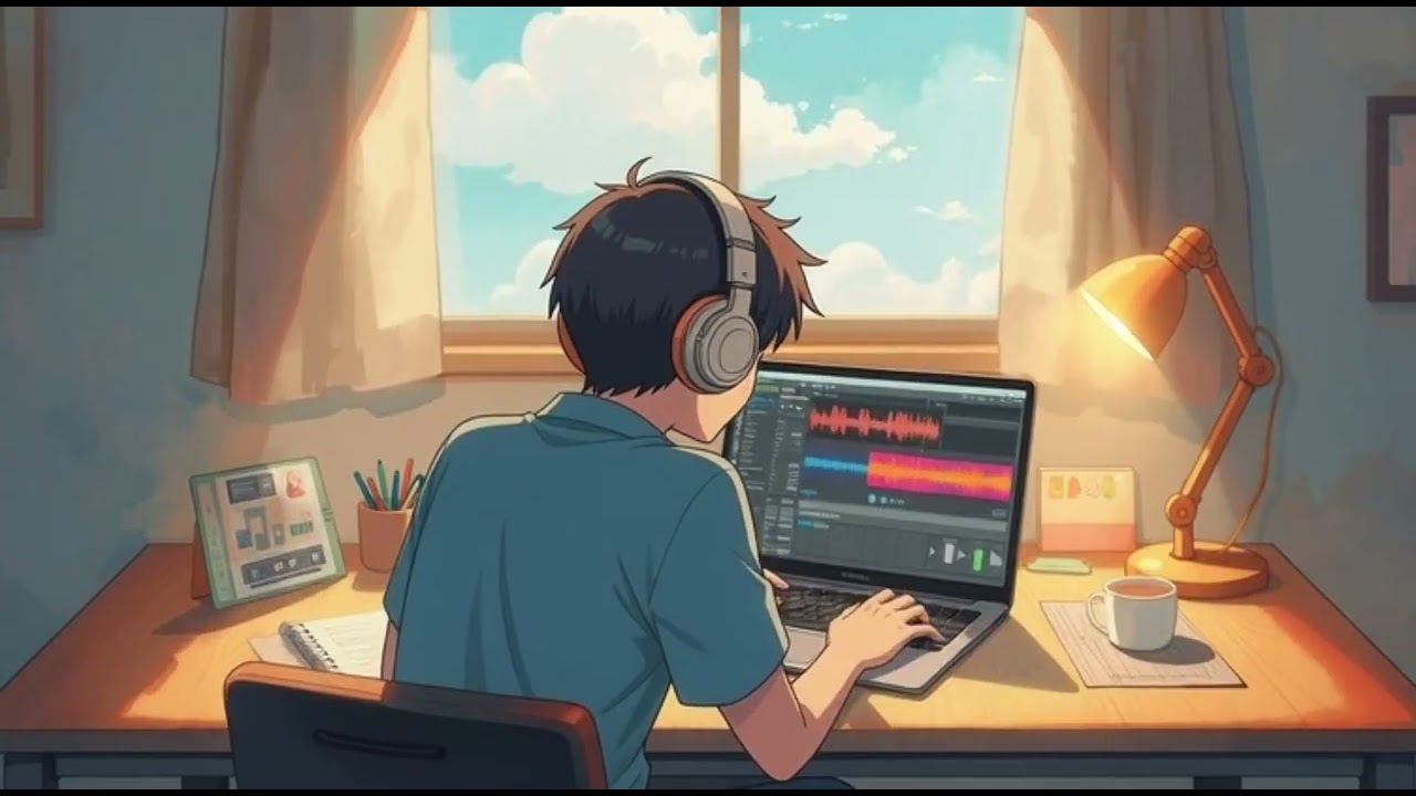 ☕🖥️ The Soundtrack of Quiet Work Desks and Coffee 🎵🌙