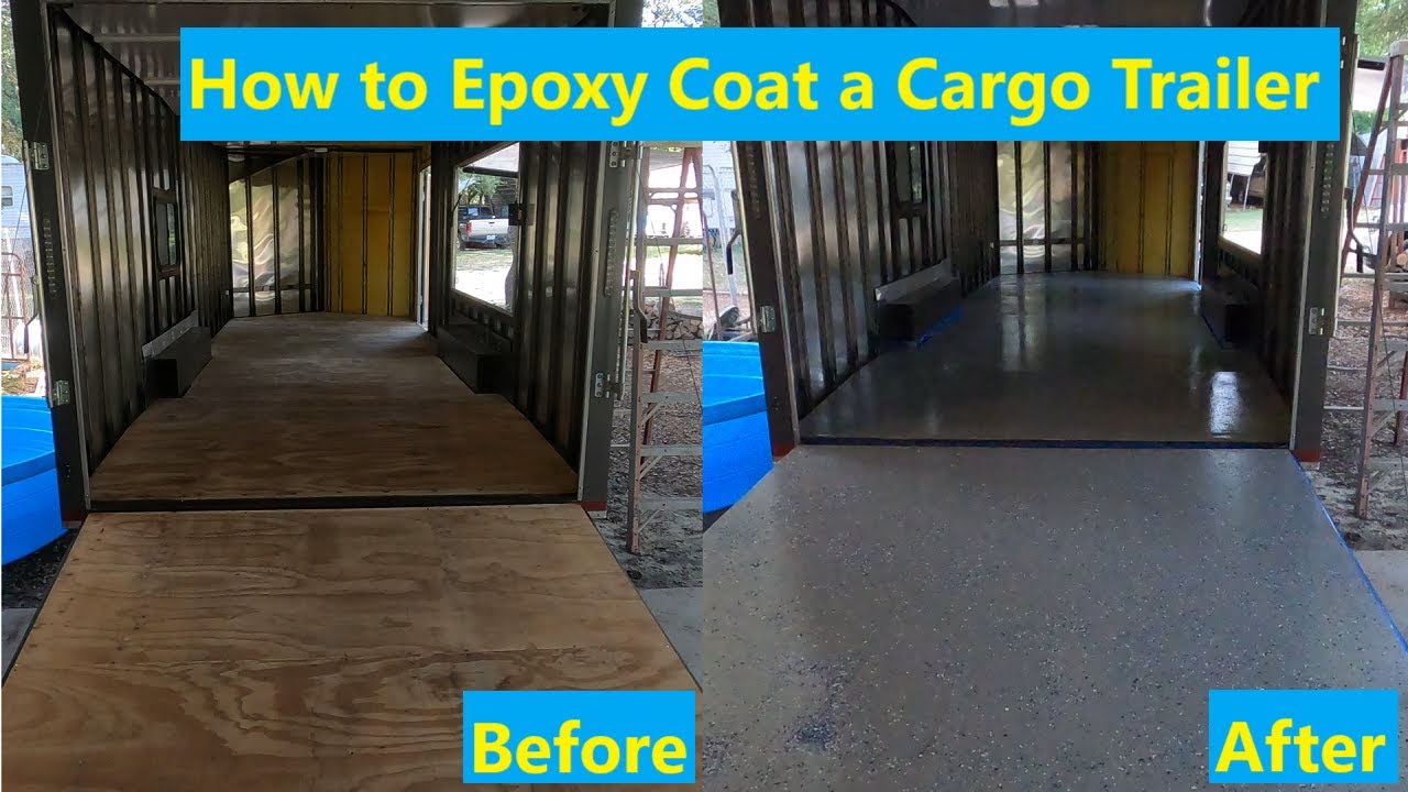 Как легко покрыть пол грузового прицепа эпоксидной смолой | Сделай сам | Rust-oleum Epoxy Shield
