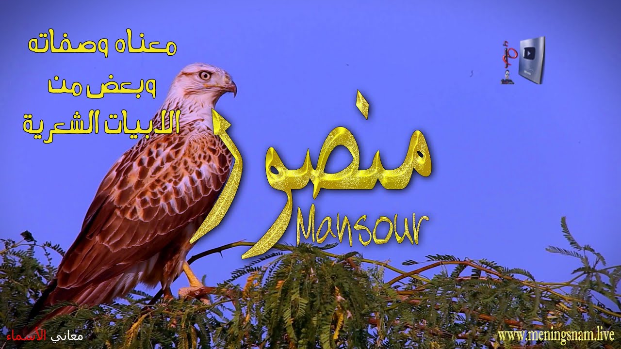 معنى اسم #منصور وصفات حامل هذا الاسم على قناة معاني الاسماء #mansour