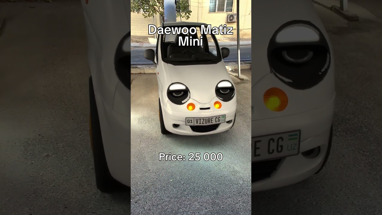 Mini MatizНе бит Не крашен, Диски Позолота, Фары неоновые.#uzbekistan #matiz #vfx #tashkent #3d