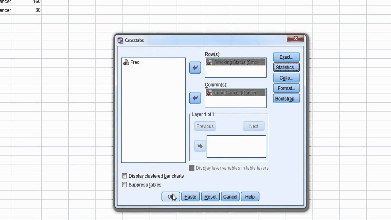 SPSS Video #10 - Obtaining Odds Ratio & Relative Risk In SPSS