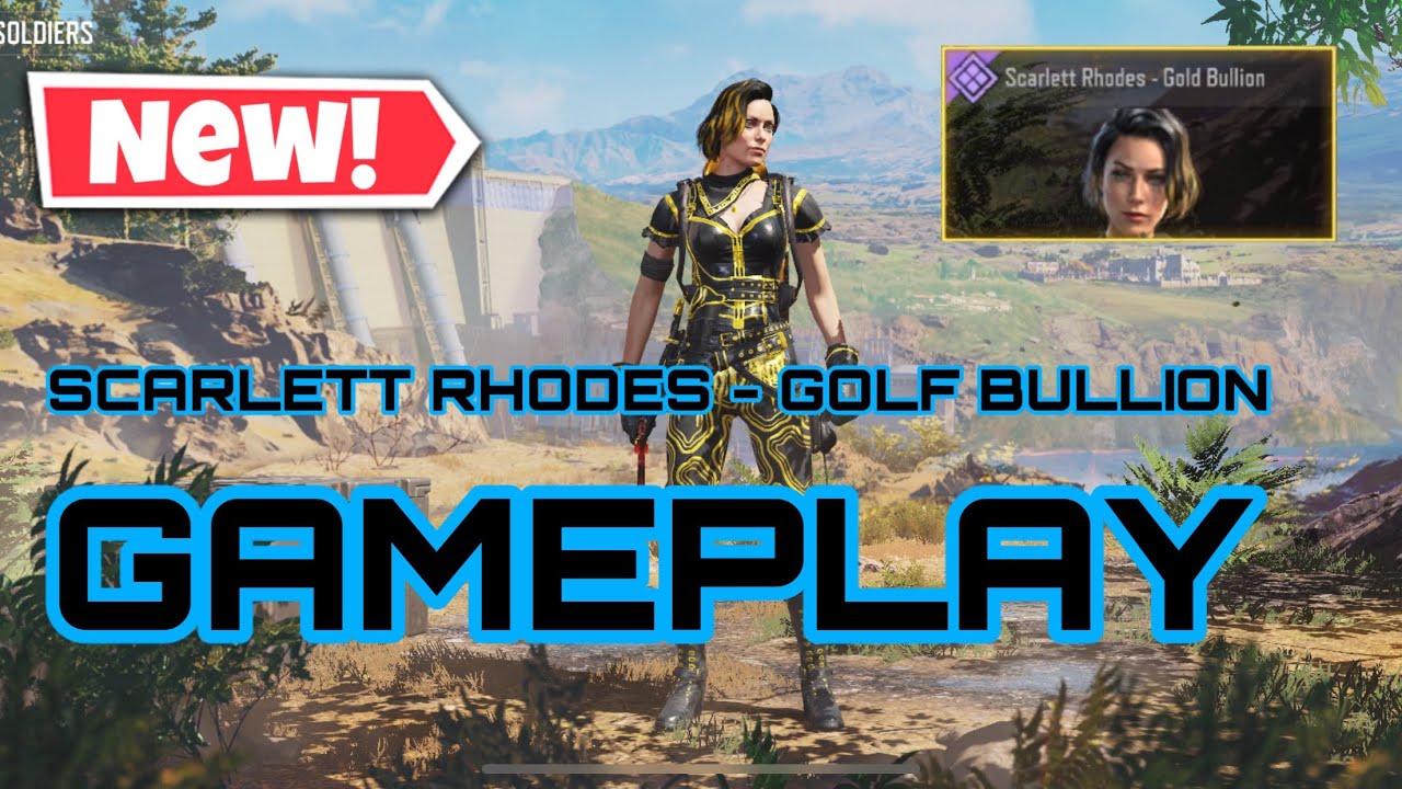 *NEW* UNLOCKING SCARLETT RHODES - GOLD BULLION GAMEPLAY In Call Of Duty Mobile