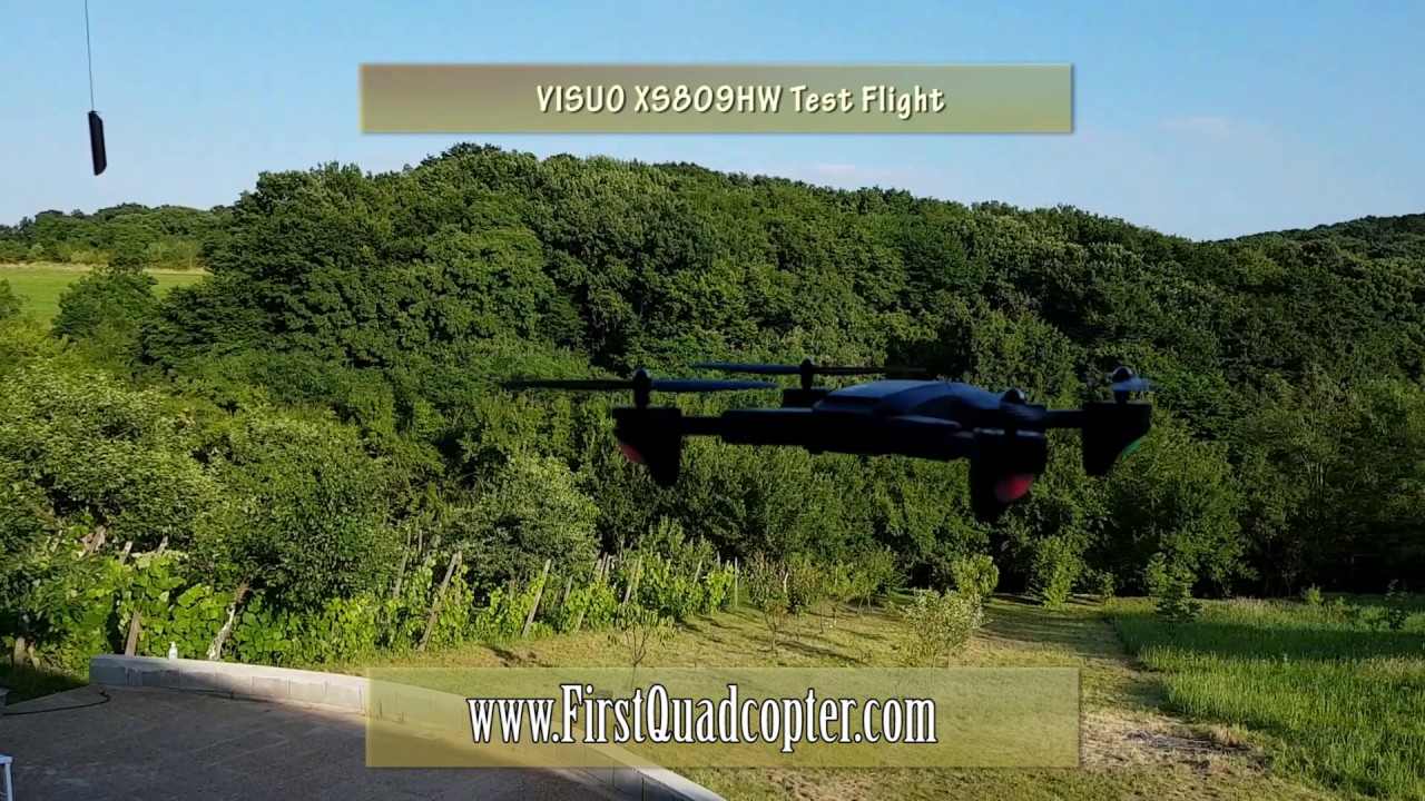 VISUO XS809HW review - Test flight