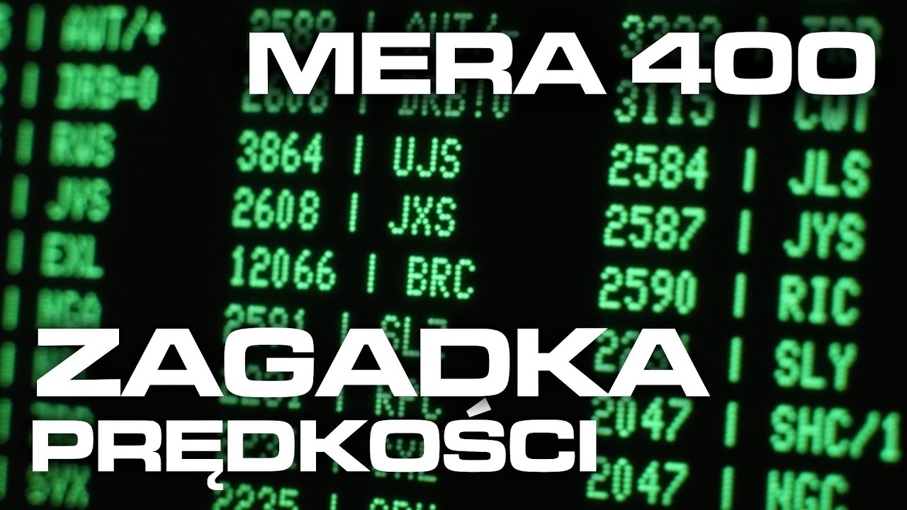 MERA-400 - zagadka prędkości