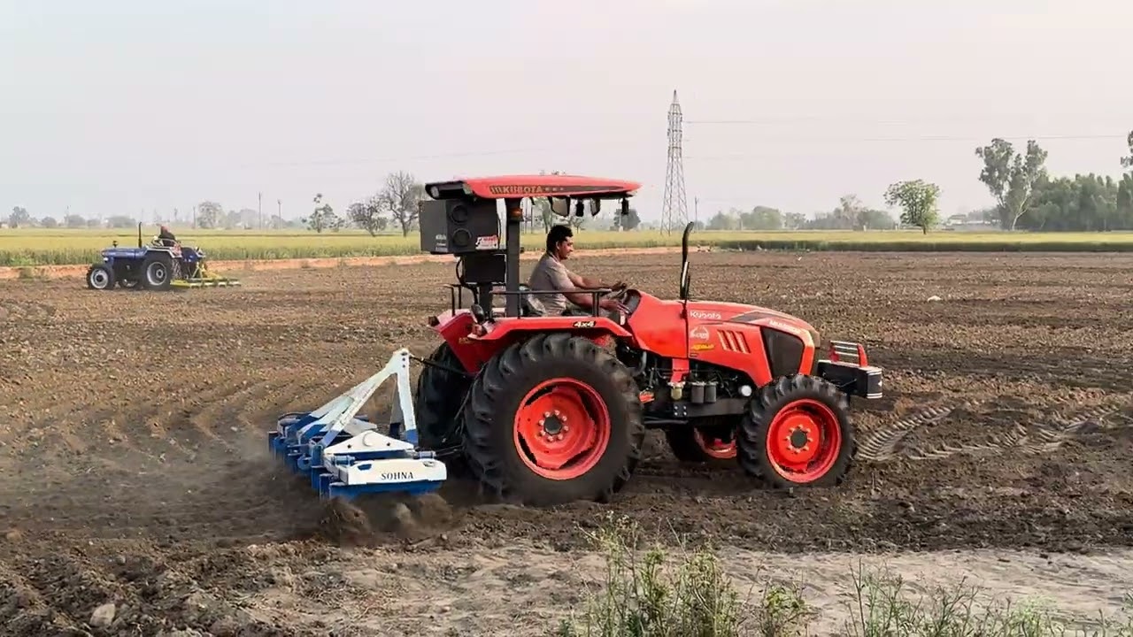 ਡੈਮੋ ਬੁਰਜ ਹਮੀਰਾ  #kobota #sonalika60di #newholland5620 #farmtrac6055powermax 