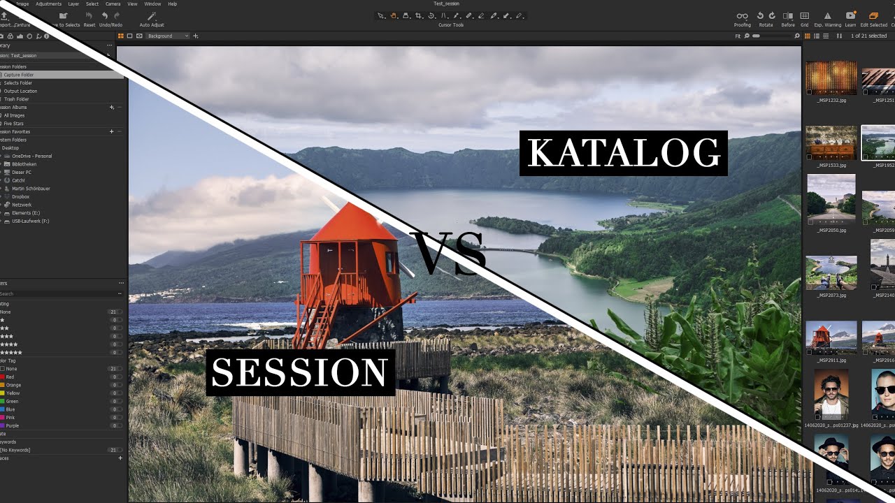 Capture One Katalog vs Session | was sind die Unterschiede?