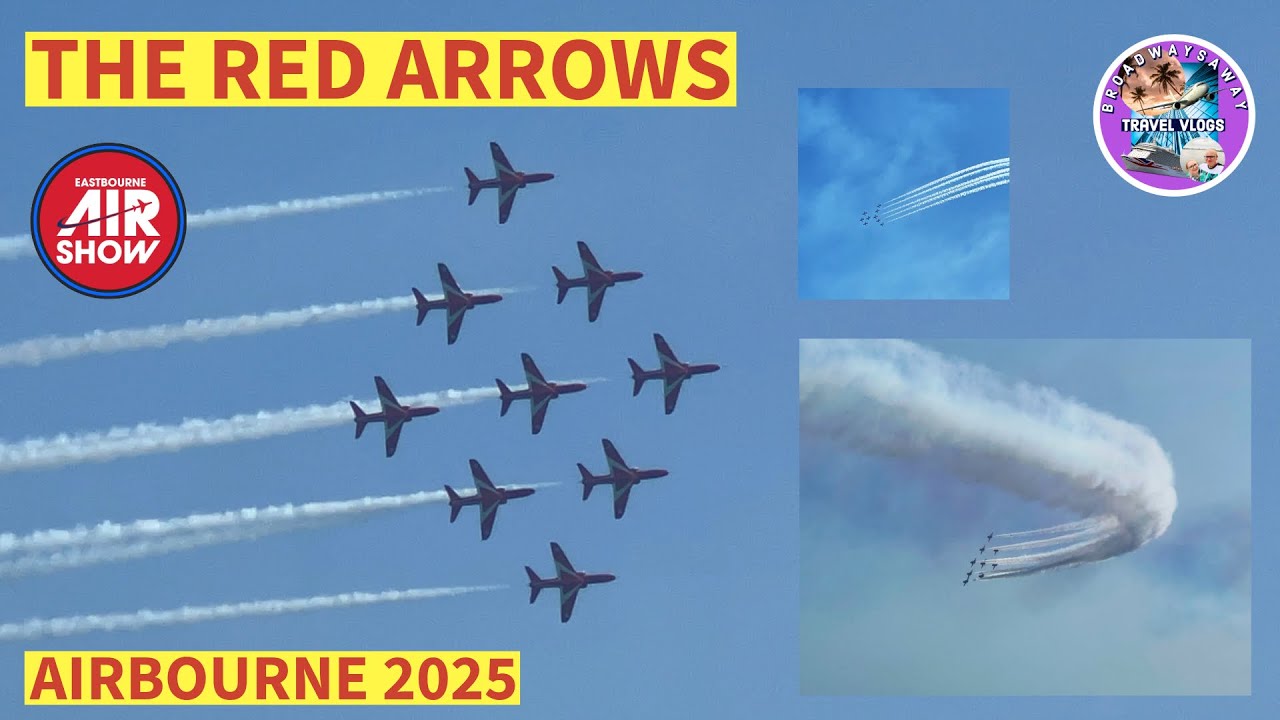 The Red Arrows Display Highlights | Airbourne 2025 | Spectacular Aerial Flying Displays!