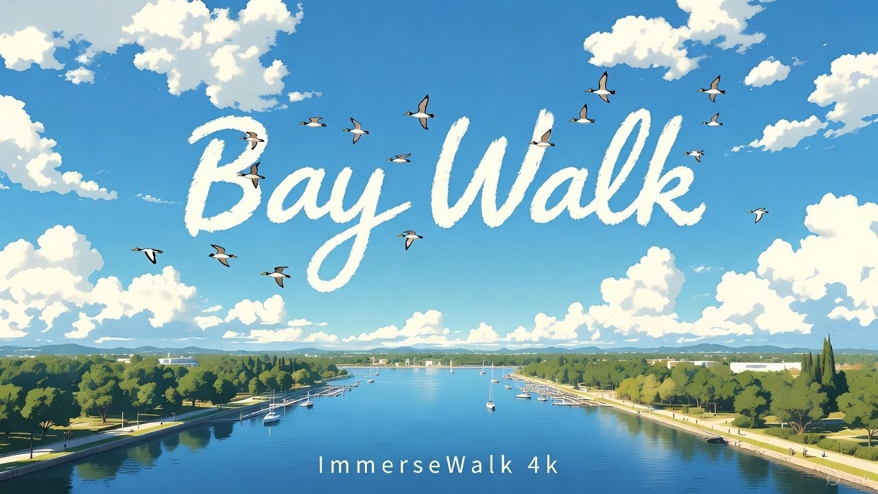 Bay Walk Adventure: Stunning Coastal Views & Relaxing 4K Stroll