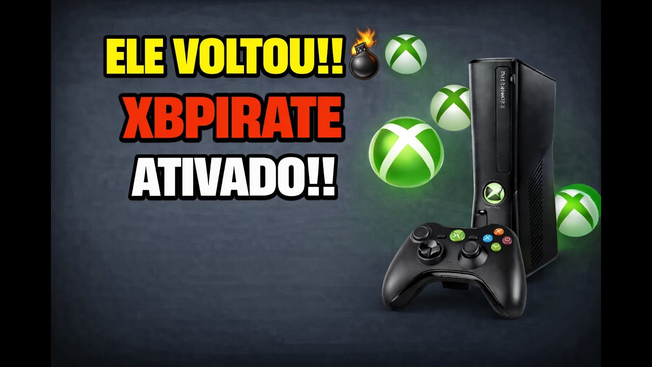 ELE VOLTOU!! XBPIRATE ATIVADO!! XBOX 360 - RGH - EXPLOIT