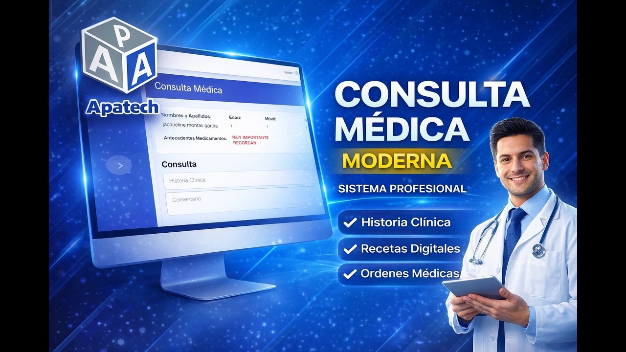 Consulta Médica Moderna 🔥 Sistema para Consultorios | Apatech