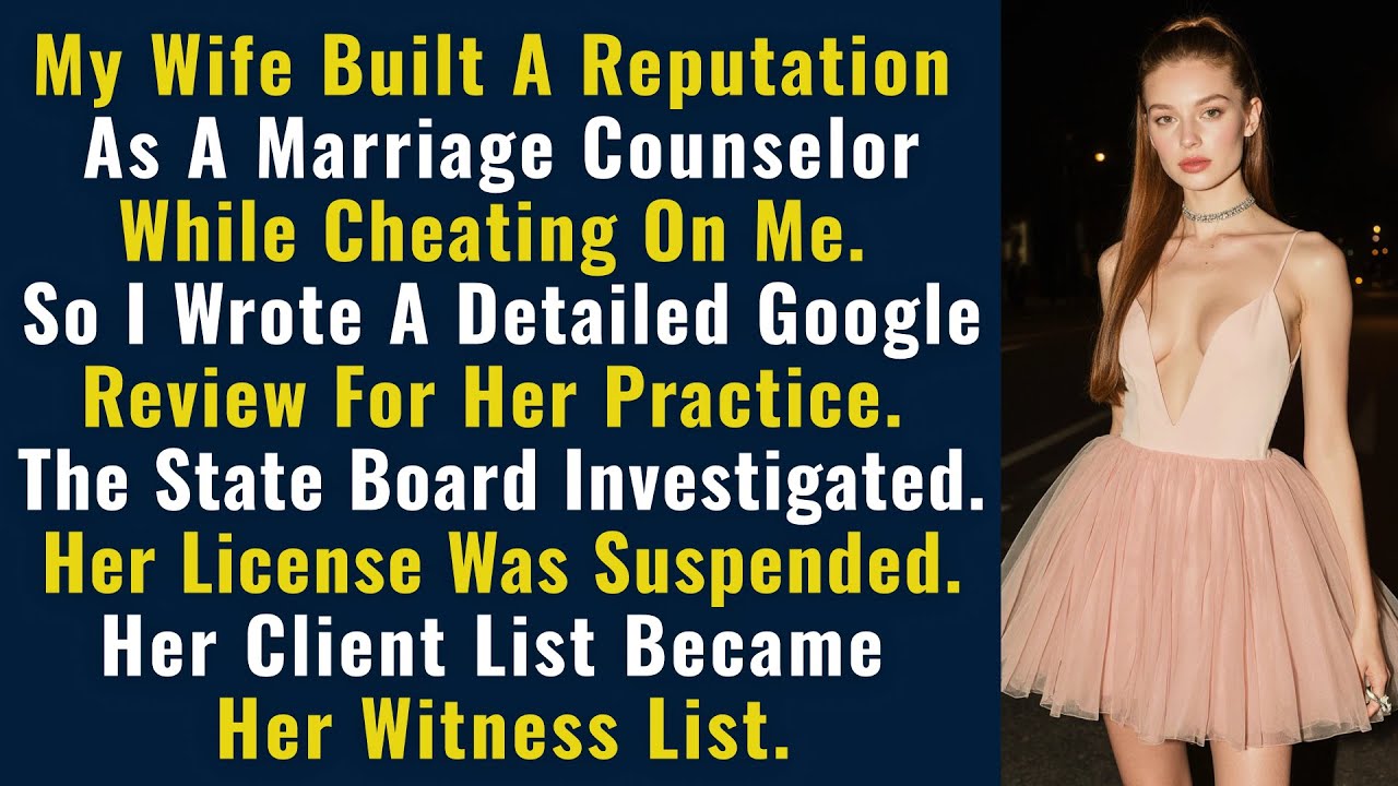 My Wife Built A Reputation As A Marriage Counselor While Cheating On Me. So I Wrote A Detailed...