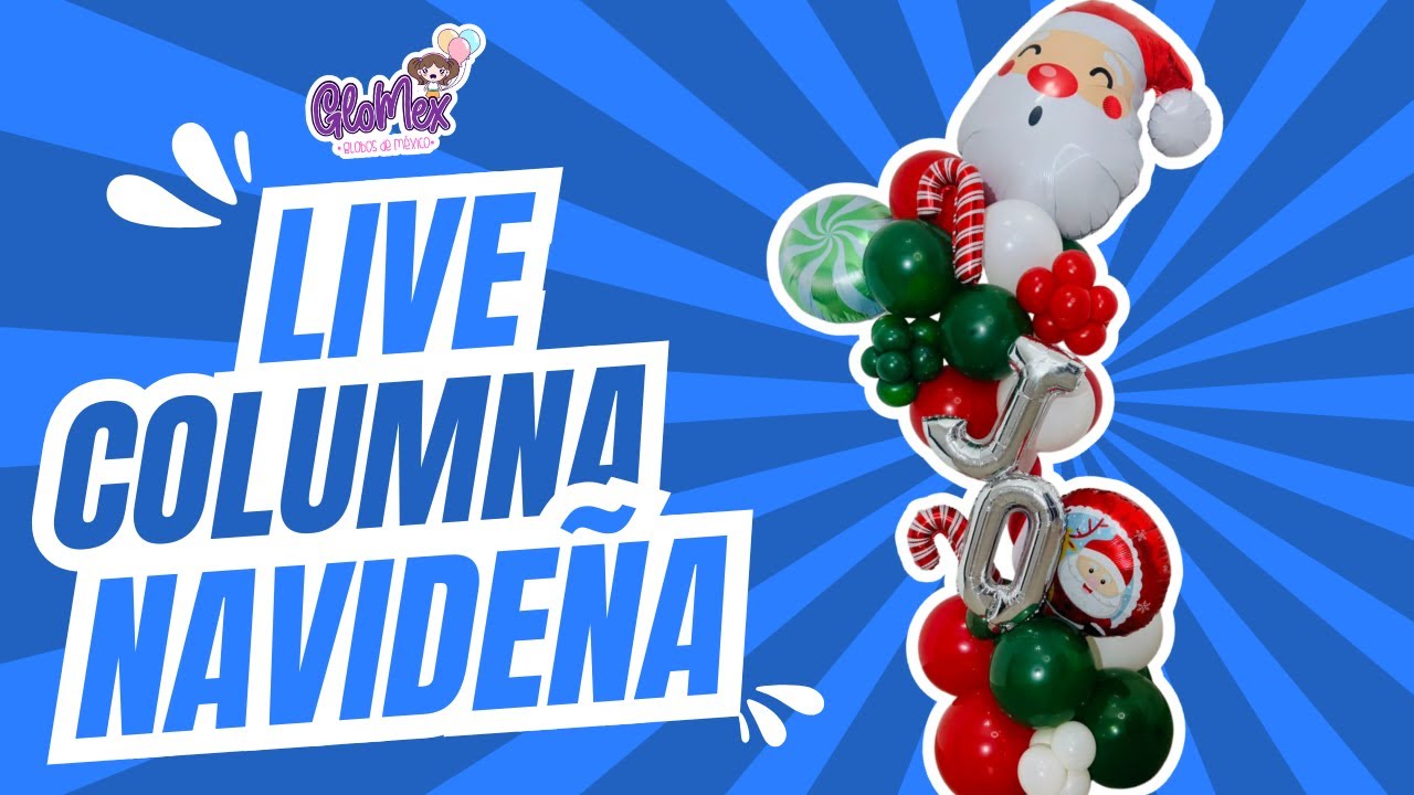 Columna Navideña con Globos 🎈✨ | Tutorial Paso a Paso con Jennifer Tovar