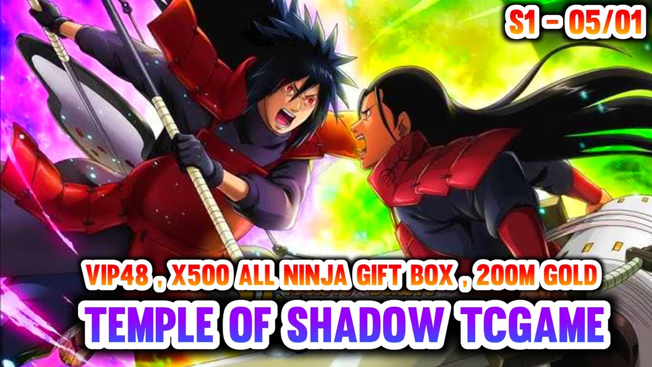 Temple Of Shadow TCGame Private — VIP48, 200 млн золота, подарочный набор All Ninja x500, полное ...