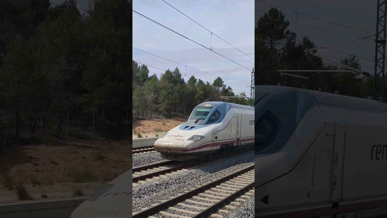 Tren Renfe Ave 112 por Horcajada, Alta Velocidad espa&ntilde;ola
