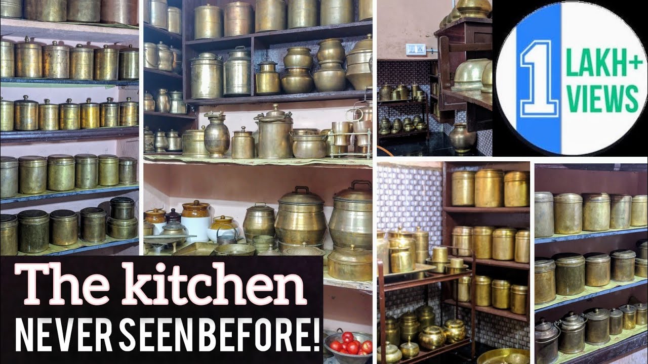 MY DREAM KITCHEN TOUR! | BRASS | கிட்ச்சன் டூர் | traditional | antique |