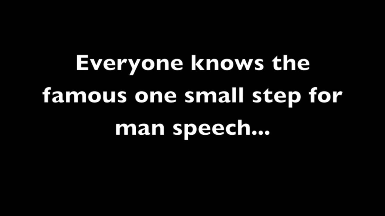 One small step for man backwards!