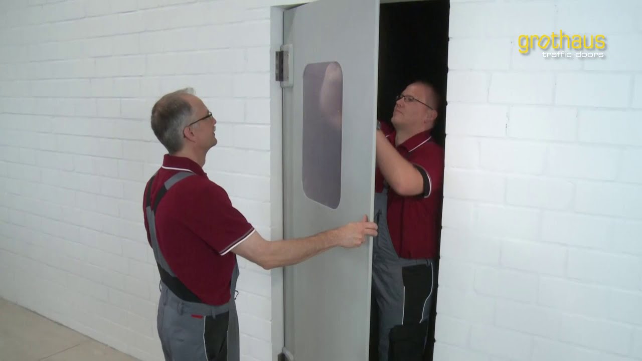 Grothaus Traffic Doors - Installation with Mounting Plates